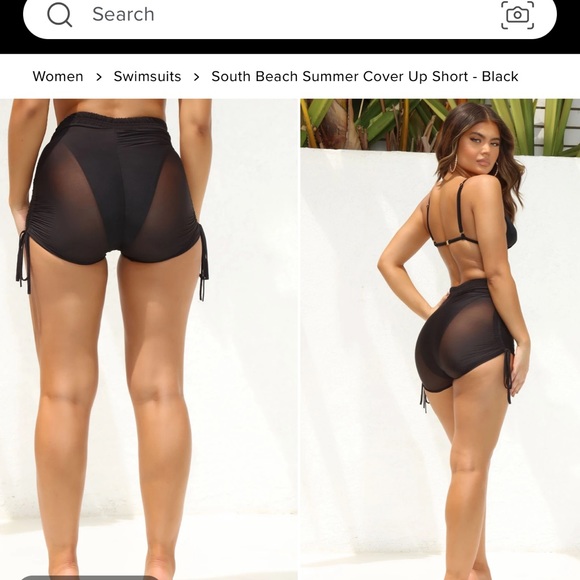 Cover up swim shorts with tags - Picture 2 of 5